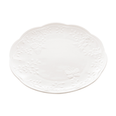 Prato Raso Porcelana New Bone Butterfly Flower 27cm