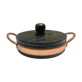 Frigideira Gourmet de Pedra Sabão 22 cm com tampa