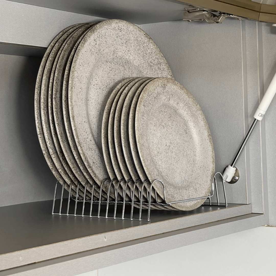 Organizador de Pratos 12 Posições 21,5cm Cromado